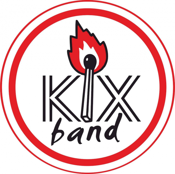 Логотип компании Кавер-группа KiX band - пожар эмоций
